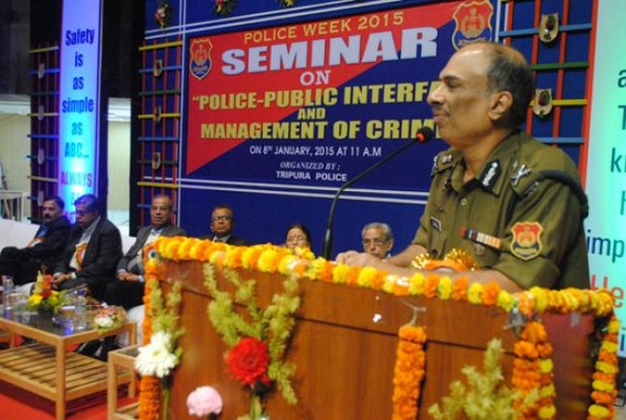 Seminar on Police-Public interface and Management of Crimes held: DGP voiced to cut crimes; Police-Public bond should be strengthen, said DGP Seminar on Police-Public interface and Management of Crimes held: DGP voiced to cut crimes; Police-Public bond should be strengthen, said DGP